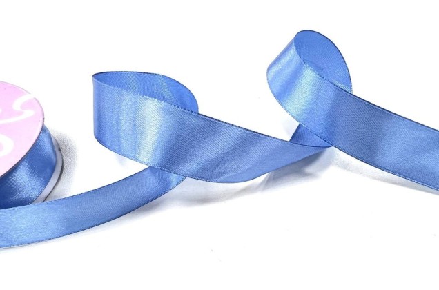 Лента атласная IDEAL, 25 мм, голубая (3103)