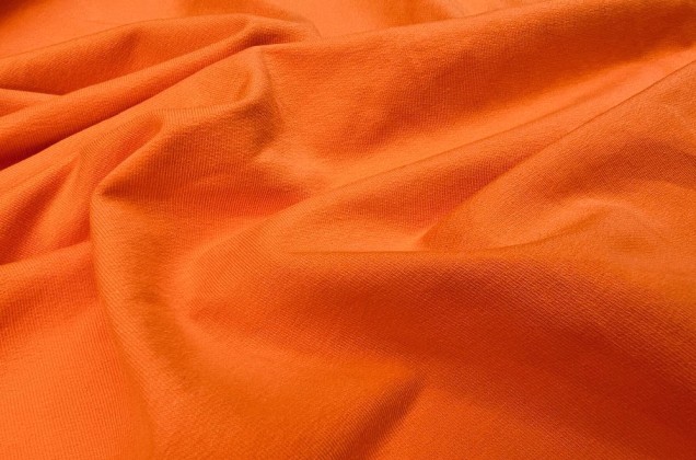 Футер 2-х нитка петля (френч терри), оранжевый 1