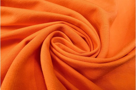 Футер 2-х нитка петля (френч терри), оранжевый