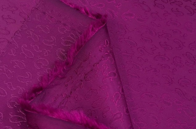 Подкладка жаккардовая Огурцы, пурпурный, N 143 2