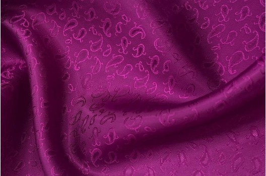 Подклад жаккард Огурцы, пурпурный, N 143