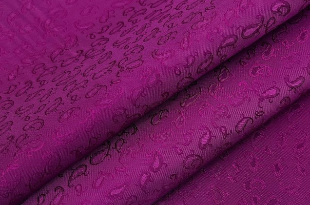 Подкладка жаккардовая Огурцы, пурпурный, N 143 1