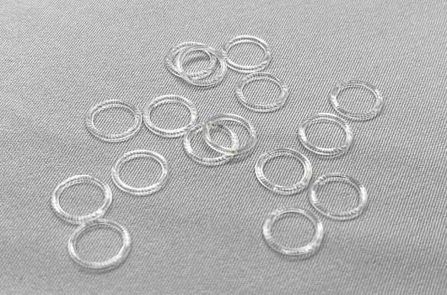 Кольцо для бюстгальтера, пластик, прозрачное, 10 мм 1
