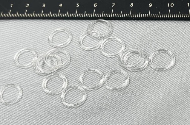 Кольцо для бюстгальтера, пластик, прозрачное, 10 мм 2