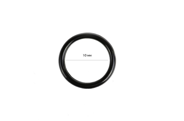 Кольцо для бюстгальтера, пластик, черное, 10 мм