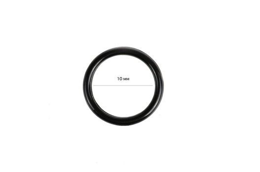 Кольцо для бюстгальтера, пластик, черное, 10 мм