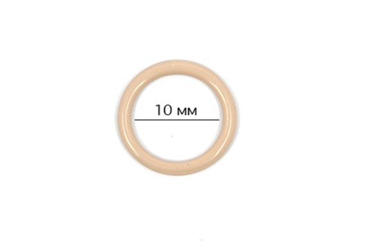 Кольцо для бюстгальтера, металл, серебристый пион, 10 мм