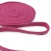 Шнур плоский, х/б, 12 мм цвет: розовый