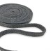 Шнур плоский, х/б, 12 мм цвет: серый