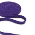 Шнур плоский, х/б, 12 мм цвет: фиолетовый