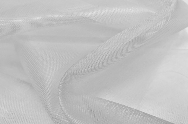 Тюль сетка Бамбук, Rozabella, с утяжелителем, 300 см, белый 1