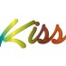 Термонаклейка, Kiss шрифт, 12.5х5 см