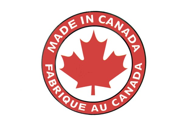 Термонаклейка, Кленовый лист Canada, круг 10 см