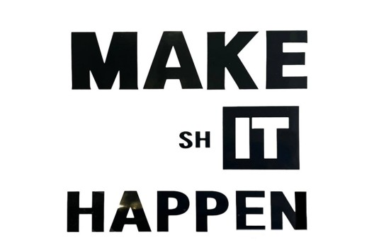 Термонаклейка, Make it happen, 12.9х11 см