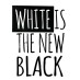 Термонаклейка, White is the new black, 19.7х14.3 см