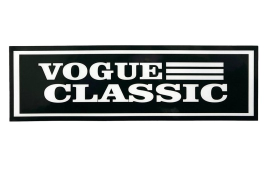 Термонаклейка, Vogue Classic на черном, 25.9х7.9 см