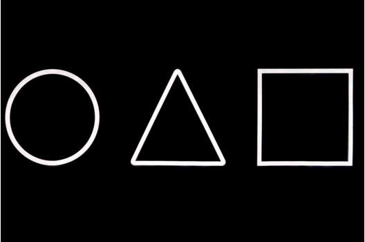 Термонаклейка, Игра в кальмара, белый, 22.2х6 см