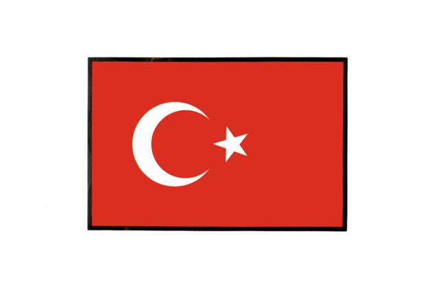 Термонаклейка, Флаг Турции, 7х10.5 см