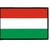 Термонаклейка, Флаг Венгрии, 7х10.5 см