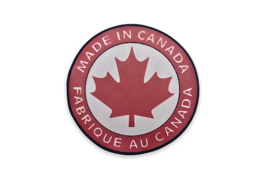 Термоаппликация Флаг Канады, круг 10 см