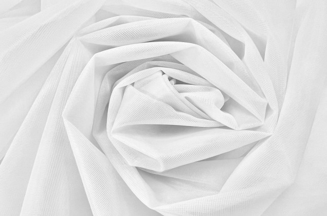 Корсетная сетка Seffaf Tul, 300 см, белая, арт. 1