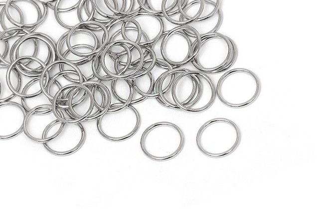 Кольцо для бюстгальтера, металл, никель, 10 мм 1