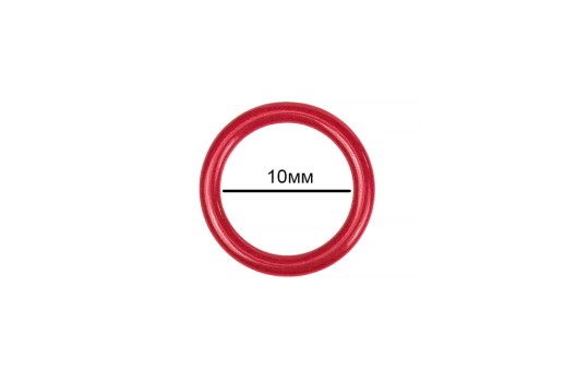 Кольцо для бюстгалтера, металл, красный, 10 мм
