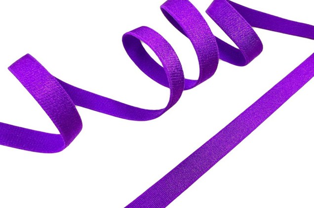 Резинка бельевая (для бретелей) 10 мм, фиолетовый неон 1