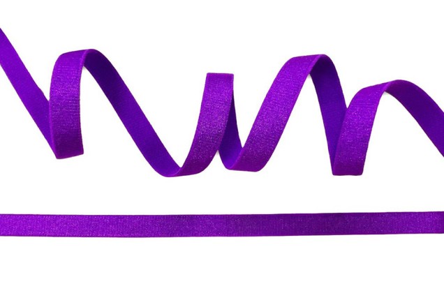 Резинка бельевая (для бретелей) 10 мм, фиолетовый неон