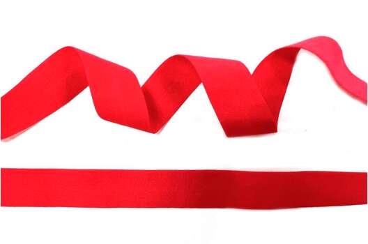 Резинка бельевая окантовочная матовая 20 мм, красная