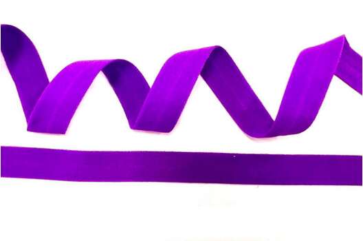 Резинка бельевая окантовочная матовая 15 мм, фиолетовый неон