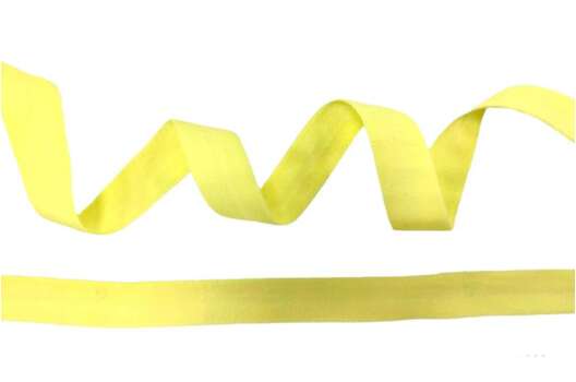 Резинка бельевая окантовочная матовая 15 мм, пастельно-желтая