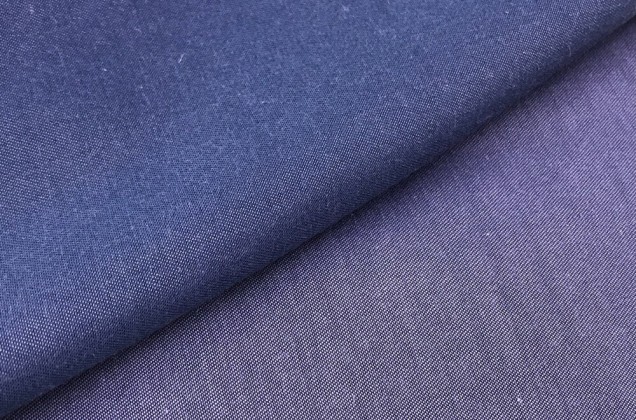Рубашечный поплин, сине-фиолетовый, Турция