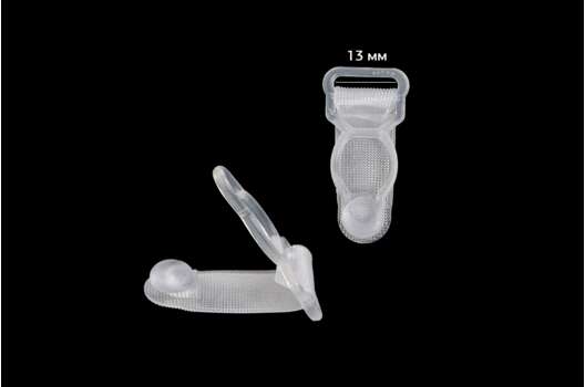 Застежки для пояса чулок, 13 мм, прозрачные