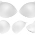 Чашечки корсетные равномерные цвет: белый