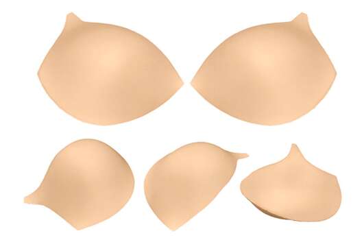 Чашечки корсетные с равномерным наполнением, р 80, телесные