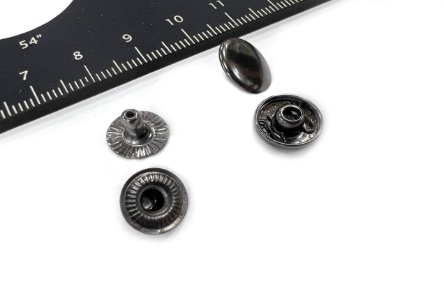 Кнопки установочные ALFA, для пресса, 12 мм, никель 2