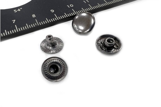 Кнопки установочные ALFA, для пресса, 10 мм, никель