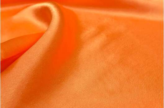 Креп-сатин, оранжевый