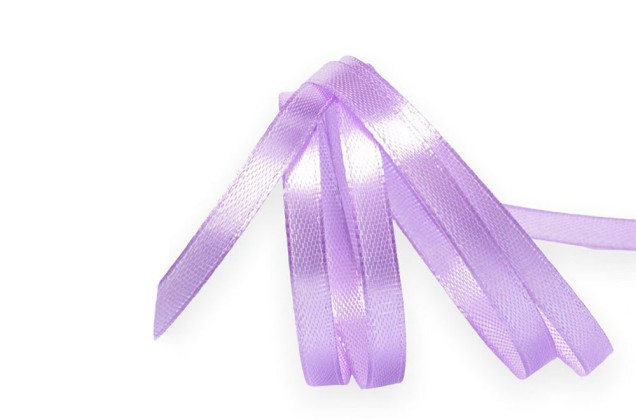 Лента атласная IDEAL, 6 мм, фиолетовая