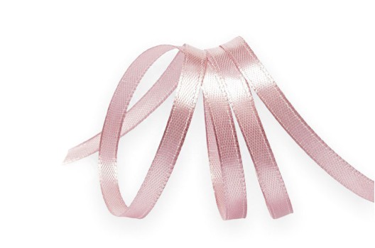 Лента атласная IDEAL, 6 мм, розовая