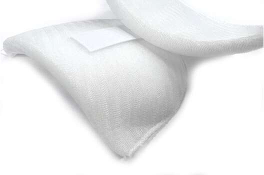 Подплечники на липучке, белые, 10 мм