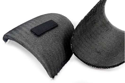 Подплечники на липучке, черные, 14 мм