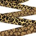 Резинка декоративная, 4 см, Леопард коричневый