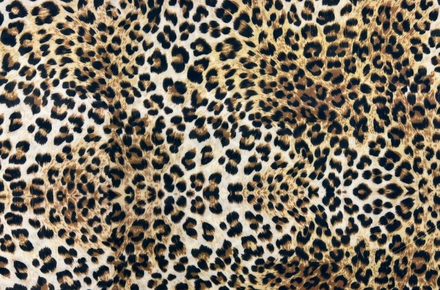 Принтованный бифлекс, Леопард коричневый 1