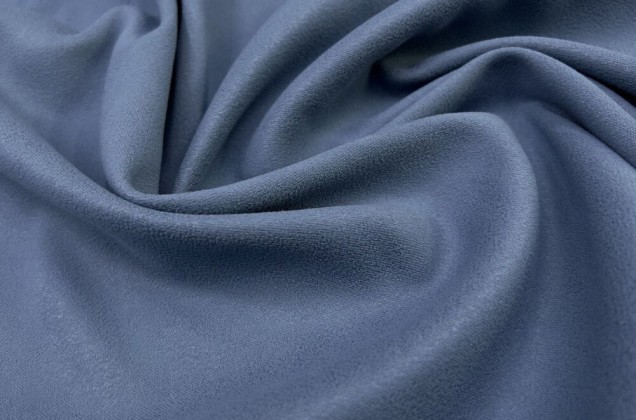 Портьерный блэкаут-замша 295 см, цвет синий, Турция 1