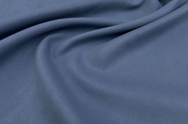 Портьерный блэкаут-замша 295 см, цвет синий, Турция