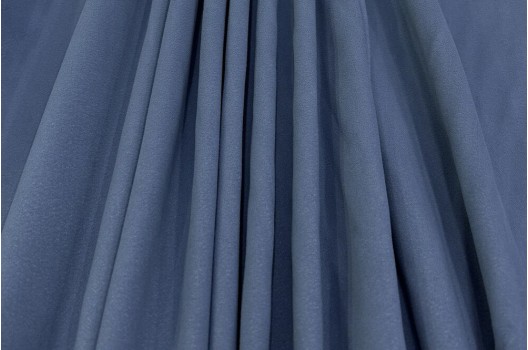 Портьерный блэкаут-замша 295 см, цвет синий, Турция