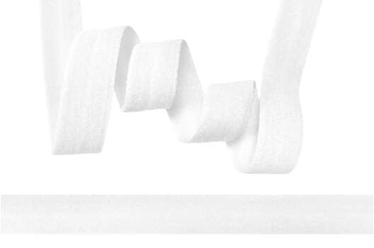 Резинка бельевая окантовочная матовая 20 мм, белая