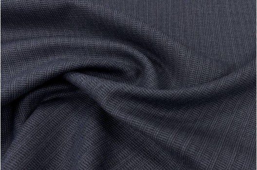Костюмная ткань, серо-голубая полоска (05С67С)
